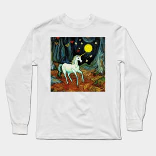 Unicorn forest butterfly Long Sleeve T-Shirt